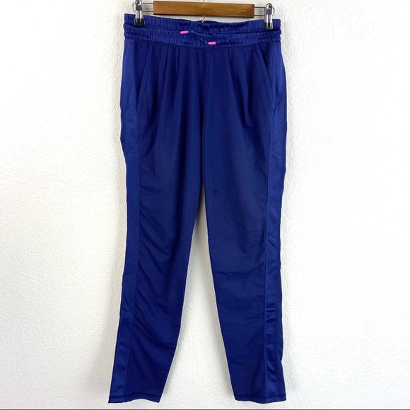 girls navy track pants